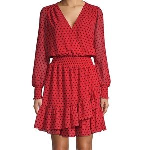 Michael Michael Kors Wrap Dress Red/Black NWT